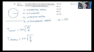 🔭 Luglio 2024  Fisica e matematica n° 489  Una molla oscilla con una pulsazione di 3π rads Calc… [upl. by Asenev]