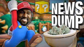 Kanye West Destroyed His School Then Did Mario Impression  News Dump [upl. by Lalad878]