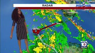 Debbys rain bands affect weather in South Florida [upl. by Norb]