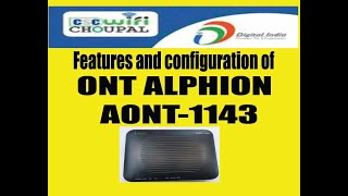 How to configure Alphion ONT AONT 1143 and its features [upl. by Cowan]