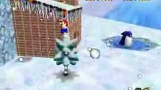 Super Mario 64 Walkthrough Frosty Slide for 8 Red Coins [upl. by Suravat]