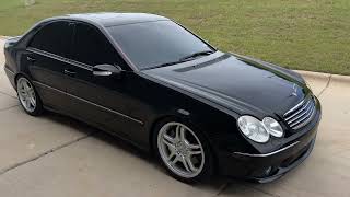 W203 C55 AMG Muffler delete resonator delete secondary cat delete with an xpipe [upl. by Sams]