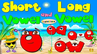 Short Vowel o  Long Vowel oa oe ow  Comparison Phonics Mix [upl. by Verney]