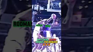 Shaq vs Rodman 💯💪 nba basketball shorts [upl. by Heinrick987]