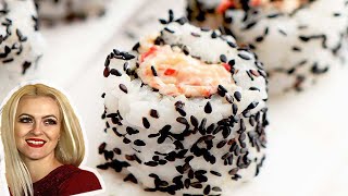 Spicy Crab Roll Sushi [upl. by Jillane]