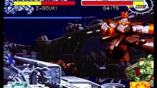 Cyberbots Fullmetal Madness Sega Saturn Arcade Mode as Devilotte Zero Gouki [upl. by Ahsla]