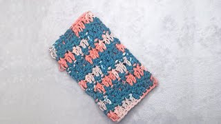 Easy Floret Crochet Washcloth Tutorial [upl. by Jeavons45]