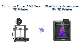 Creality Ender 3 V2 Neo vs Flashforge Adventurer 5M 🆚 3D Printer Comparison [upl. by Bennir464]