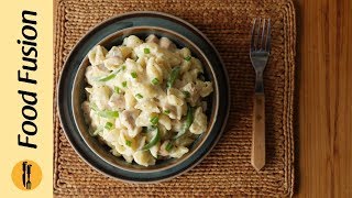 Pasta in White Sauce Recipe by Food Fusion [upl. by Laverna260]