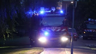 Brandweer Amstelveen TS 135131 vanaf oefenlocatie naar een brandgerucht [upl. by Silbahc580]