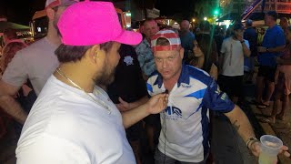 KEY WEST BLOCK PARTY  Race boat driver interviews  Boat parade [upl. by Nosnibor]