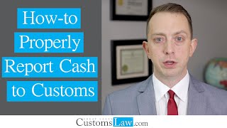 How to Report 💲Cash💲 to Customs amp Avoid Airport amp Border Money Seizure FinCEN 105 [upl. by Dorcy436]