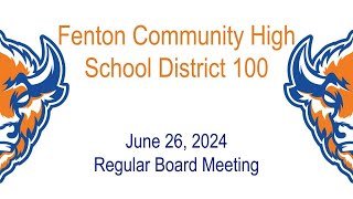 Fenton High School Board of Education Meeting June 26 2024 [upl. by Sim304]