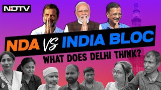 Election 2024 India  What Delhi Voters Think About The NDA vs INDIA Bloc Battle [upl. by Aimil]