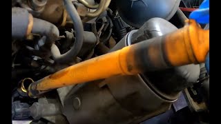 Oil Dipstick Tube Replacement 2003 Volkswagen Golf TDI MK4 [upl. by Siurad]