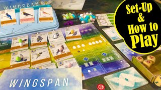 WINGSPAN Setup and How to Play followed by a Solo Play Thru with the AUTOMA [upl. by Peregrine]