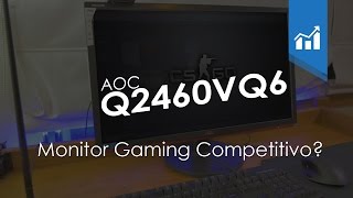 Monitor Gaming AOC G2460VQ6 Análise 11 [upl. by Halli]