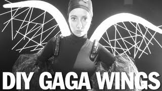 DIY Wings Drum Line Harness Lady Gaga Applause ThreadBanger Tutorial [upl. by Grindlay]