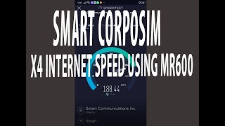 TPLINK MR600 INTERNET SPEEDTEST VS PLDT ET610 4G LTE ROUTER USING SMART CORPOSIM [upl. by Nonnek415]