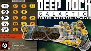 Weapon Mastery Lead Storm Powered Minigun  Level 1  Deep Rock Galactic Survivor [upl. by Neumark98]