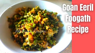 Goan Eeril FoogathLongSnake Beans FugadLENT Recipes [upl. by Inness]