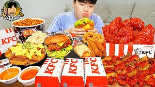 ASMR MUKBANG KFC 양념 치킨먹방 치즈 햄버거 치즈스틱 후라이드치킨 amp 레시피 CRISPY FRIED CHICKEN CHEESE BURGER EATING SOUND [upl. by Oslec866]