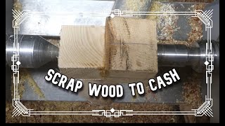 WoodturningScrap wood into cash Wobbly Chicken Easy tutorial [upl. by Carine]