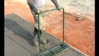 Concrete Tamper Placing Concrete Video—ConcreteNetworkcom [upl. by Atyekram]