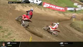 Everts vs Längenfelder MX2 Race 1  MXGP of Czech Republic 2024 [upl. by Joletta]