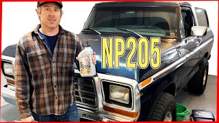 1977 NP205 Transfer Case Fluid Change diy truck [upl. by Arodnahs180]