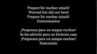 Sabaton  Nuclear Attack English Lyrics and Spanish Subs [upl. by Anselme]