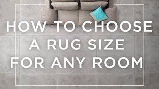 How To Choose A Rug Size For Any Room [upl. by Laiceps]