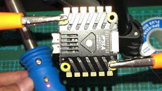 How to solder the TMOTOR F55A PRO II 4IN1 32BIT BLHELI32 ESC for quad drones [upl. by Glynda]