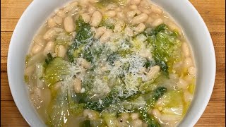 Beans and Greens  Escarole and White Bean Soup [upl. by Nirat990]