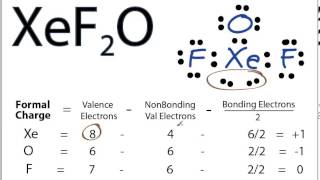 XeF2O Lewis Structure  How to Draw the Lewis Structure for XeF2O [upl. by Strickler]