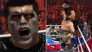 WWE 2K24 Stardust Gameplay Entrance FacePaint Damage Signatures Finishers Winning Scene amp More [upl. by Grantham]