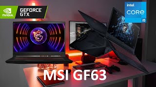 Review MSI GF63 Core I5 11400H GTX 1650 pruebas de rendimiento [upl. by Kelleher]