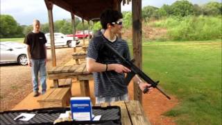 Swan Creek Firing Range Athens AL 922012 fully auto AR15 and AK47 [upl. by Othella190]