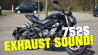 BENELLI 752S EXHAUST SOUND  RAW RIDING SOUND [upl. by Vito]