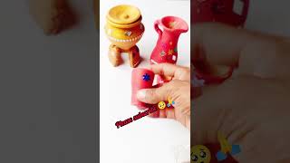 Mitti ke khilaune 🔥Clay kitchen set 🥺 claycookwareset claycrafted craft diy [upl. by Pia966]