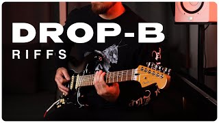 Drop B numetal riffs with a Fender Stratocaster [upl. by Caria]