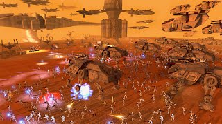 FullScale Clone Army INVASION of GEONOSIS  Men of War Star Wars Mod [upl. by Kcirdez]