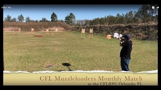 Central Florida Muzzleloaders Monthly Match at the CFLRPC Orlando [upl. by Farleigh]