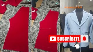 women jacket designer How to cut a women jacketamp Stitching women जैकेट कैसे कटिंग amp सिलाई करें [upl. by Fotzsyzrk]