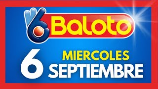 Resultados del BALOTO REVANCHA del MIERCOLES 6 de septiembre de 2023 [upl. by Garlen]