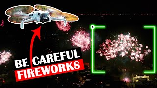 HOW TO CAPTURE Fireworks with DJI Drones  Tutorial  CameraSettings  New Years Eve Shots [upl. by Nnaillij]