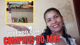 COMPRAS DE OUTUBRO PARA 4 PESSOASComo SOBREVIVER com 1 SALÁRIO MÍNIMO em um Orçamento Apertado [upl. by Eymaj81]