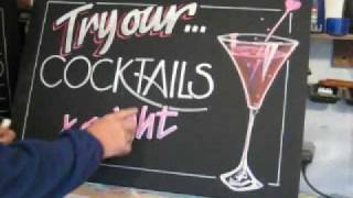 Chalkboard demonstration of wine glass [upl. by Peer670]