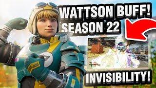 ALL Buffs amp Nerfs Apex Legends Season 22 WATTSON BUFFED Aim Assist NERFED and Crypto Invisible [upl. by Melan635]