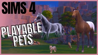 Sims 4 Playable Pets PC Only [upl. by Good]